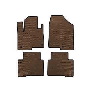 EVA Floor Mats (2 Rows, for Grand, Brown) Hyundai Santa Fe 4 2018-2023