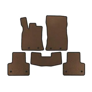 EVA Floor Mats (Short, Brown) Jaguar XJ 2010-