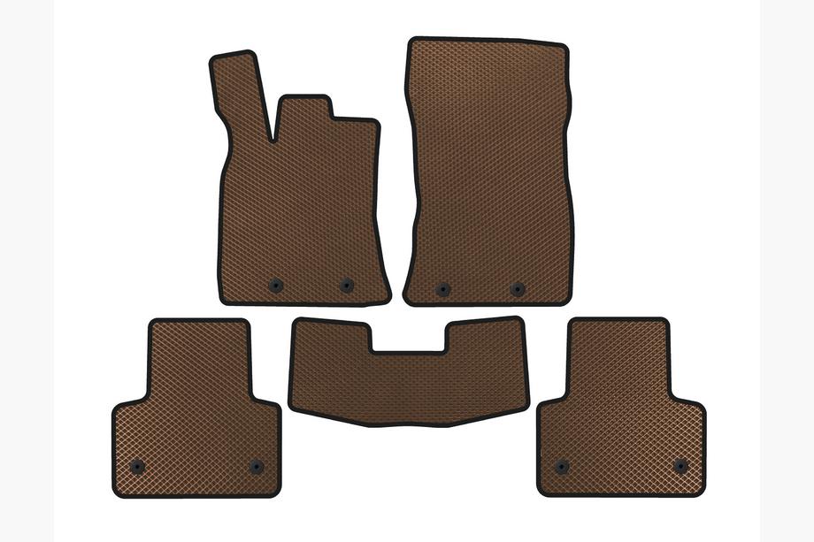 Jaguar XJ 2010- EVA Floor Mats (Short, Brown) Photo 1