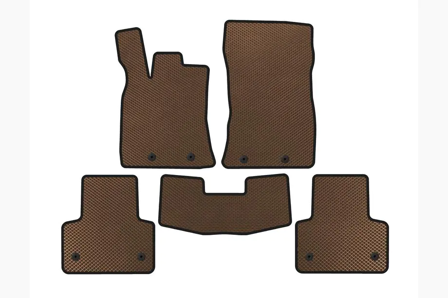 Jaguar XJ 2010- EVA Floor Mats (Short, Brown) Photo 1