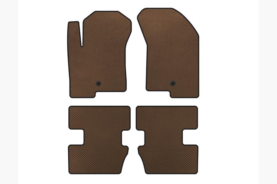 Jeep Compass 2006-2016 EVA Floor Mats (2006-2011, Brown) Photo 1