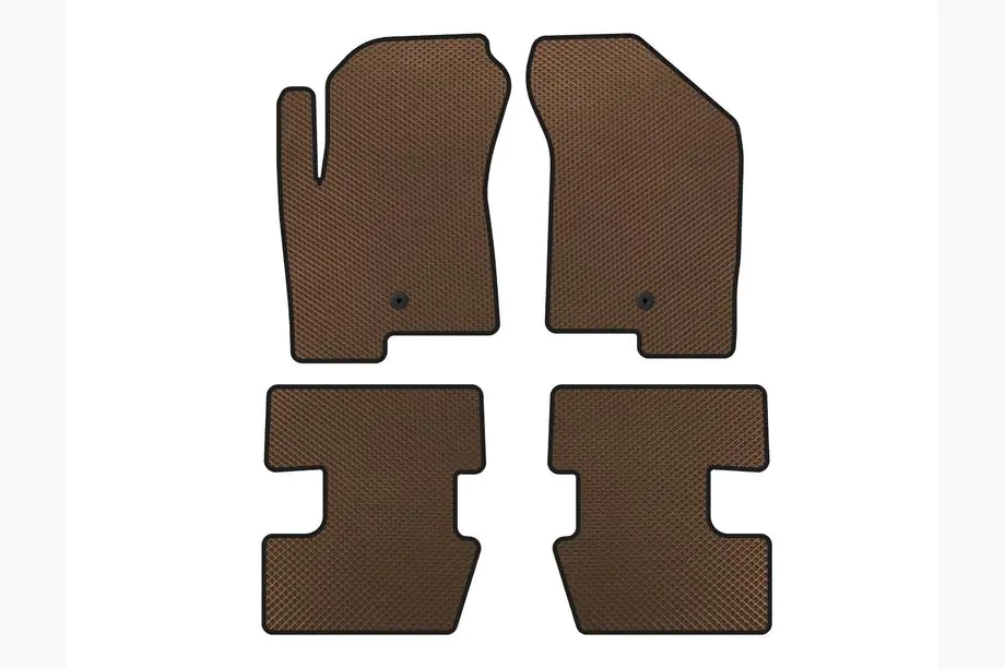 Jeep Compass 2006-2016 EVA Floor Mats (2011-2016, Brown) Photo 1