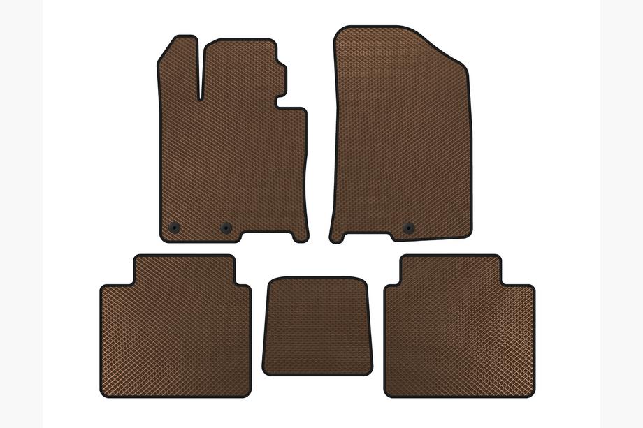 Kia Optima 2016- EVA Floor Mats (Brown) Image