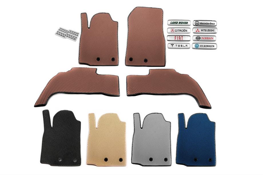 Mazda 2 2007-2014 EVA Floor Mats (Brown) Image