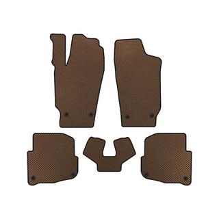EVA Floor Mats (SD, Brown) Skoda Fabia 2000-2007