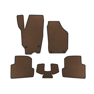 EVA Floor Mats (2010-2014, SW, Brown) Skoda Fabia 2007-2014