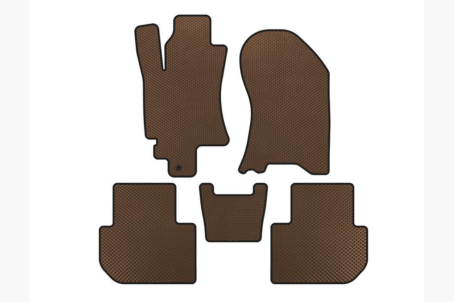 Subaru Tribeca 2005-2014 EVA Floor Mats (Brown) Image