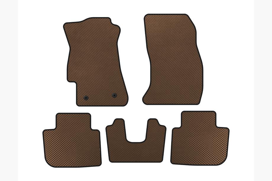 Subaru XV 2011-2017 EVA Floor Mats (2011-2016, Brown) Image