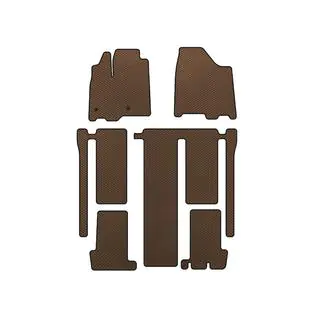 EVA Floor Mats (3 Rows, Brown)