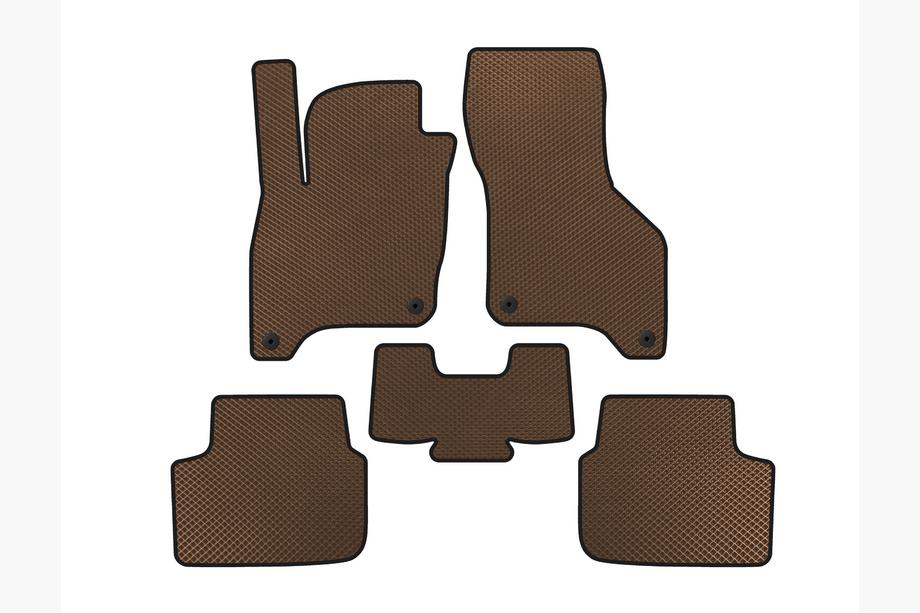 Volkswagen E-Bora 2019- EVA Floor Mats (SD, Electric, Brown) Photo 1