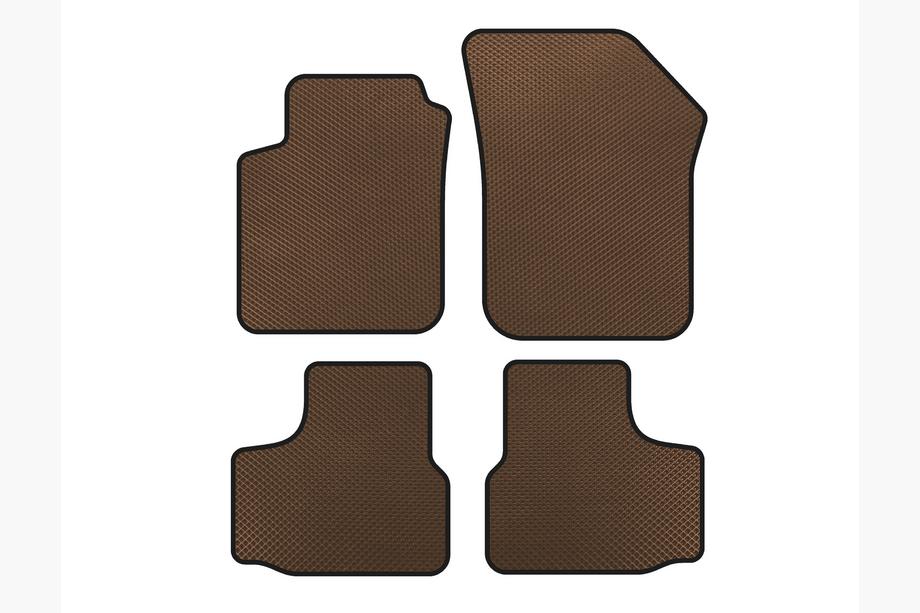 Volkswagen UP 2011-2023 EVA Floor Mats (Brown) Photo 1