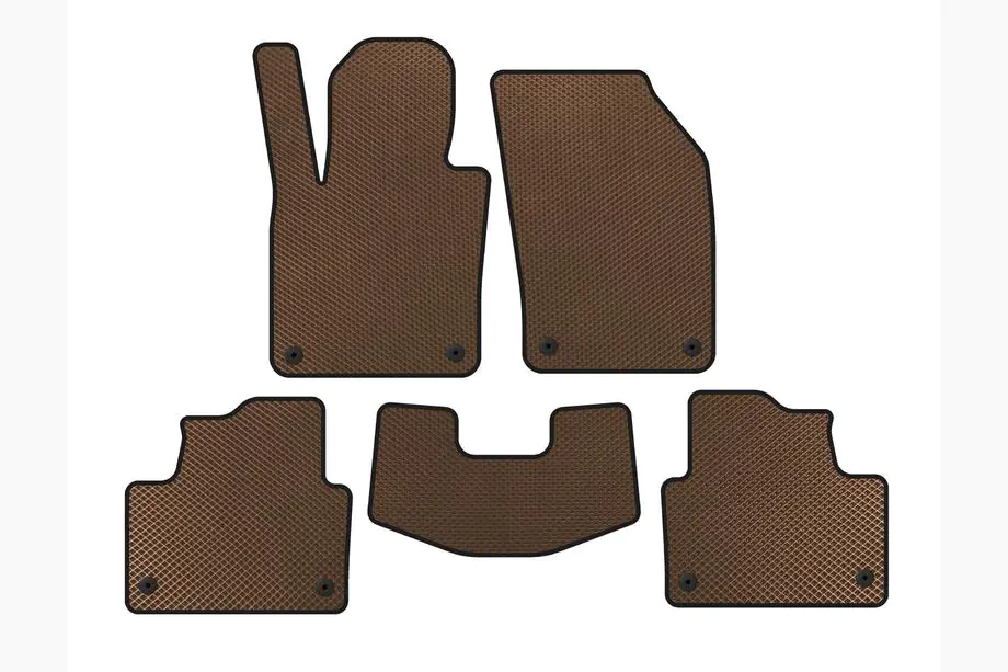 Volvo S60 2019- EVA Floor Mats (Brown) Photo 1