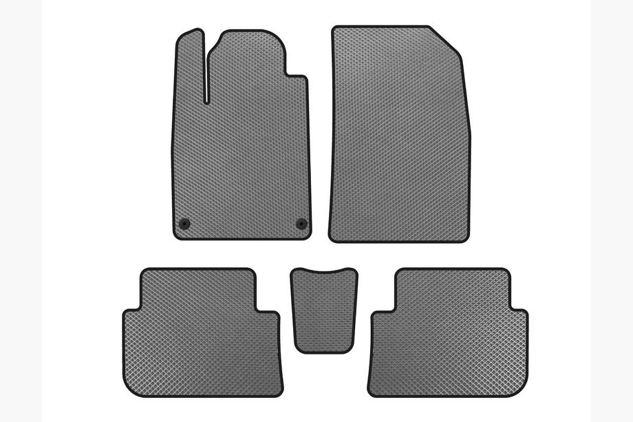 Peugeot 407 2004-2011 EVA Floor Mats (SD, Gray) Image