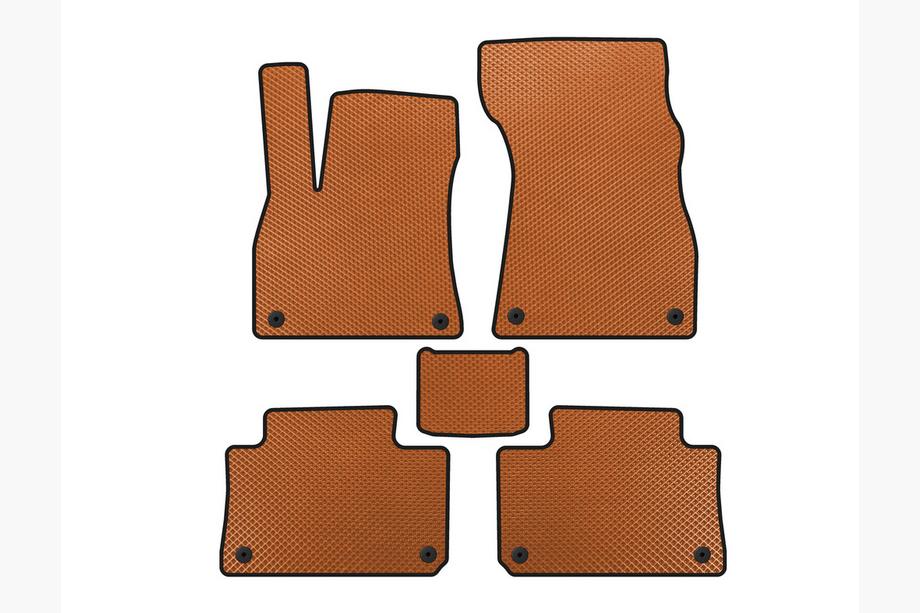 Audi e-Tron 2018-2022 EVA Floor Mats (Orange) Image