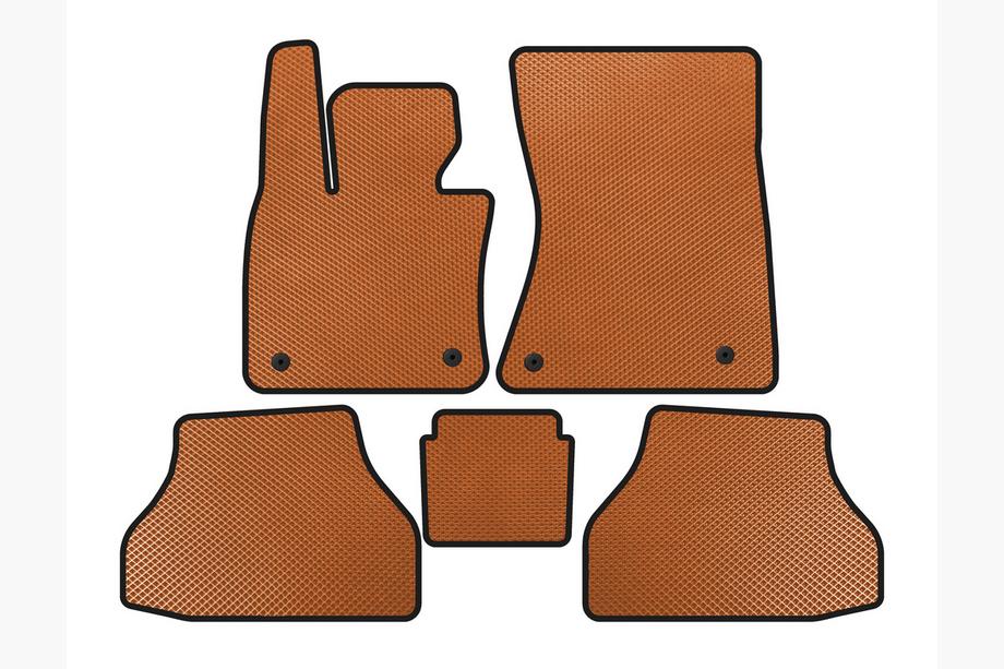 BMW X6 E71 2008–2014 EVA Floor Mats V2 (Orange) Image