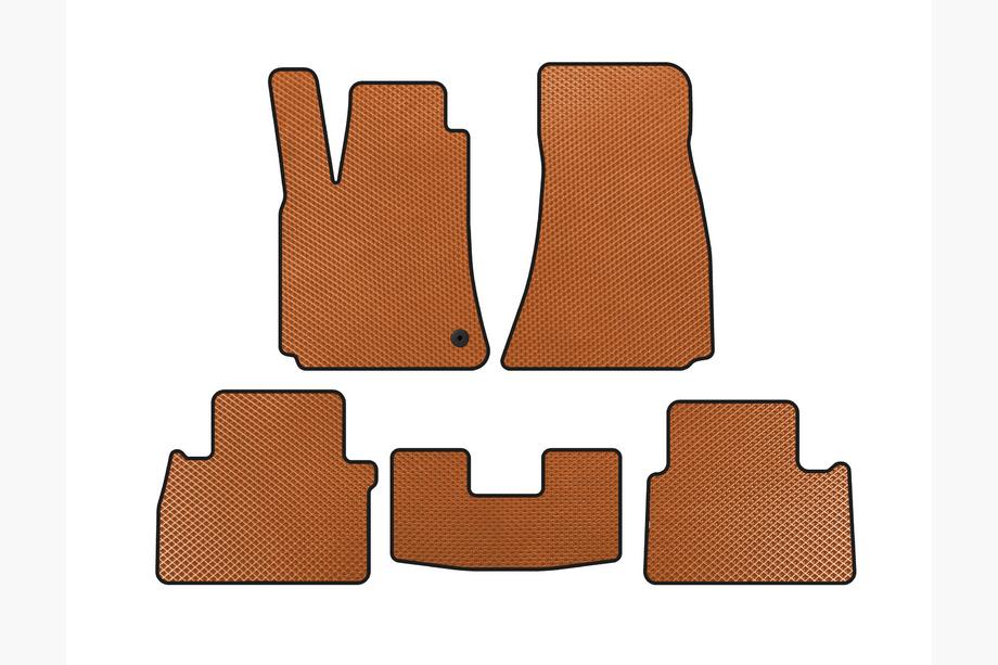 Chrysler C300 2004-2011 EVA Floor Mats (SD, Orange) Image