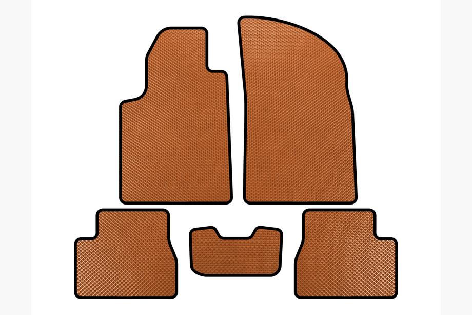 Citroen C-3 2002-2009 EVA Floor Mats (Orange) Image