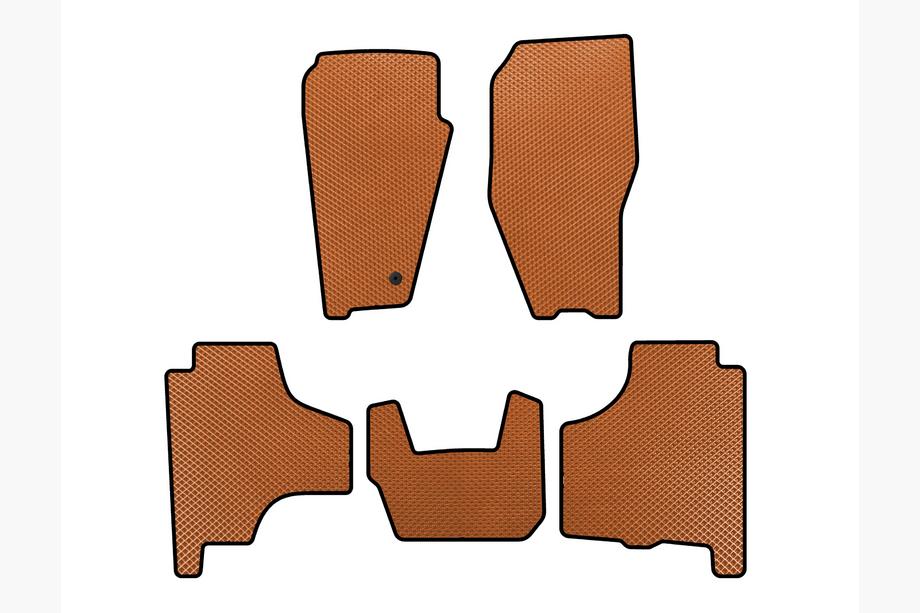 Dodge Nitro 2006-2011 EVA Floor Mats (Orange) Image
