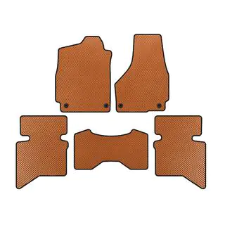 EVA Floor Mats (2009+, 5-Seater/Double Cab, Orange)