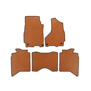 EVA Floor Mats (2013+, 5-Seater, Orange)