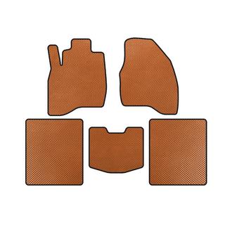 EVA Floor Mats (2015-2019, 5-Seater, Orange)