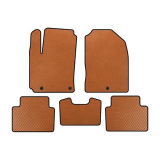 EVA Floor Mats (Petrol, Orange) Hyundai Kona 2017-2023