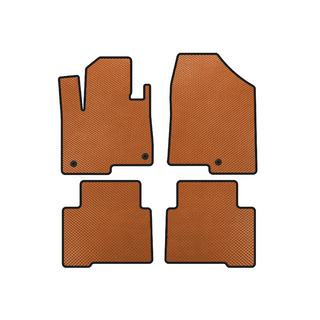 EVA Floor Mats (2 Rows, for Grand, Orange) Hyundai Santa Fe 4 2018-2023