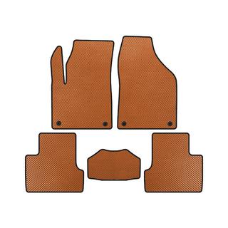 EVA Floor Mats (2018+, Orange) Jeep Cherokee KL 2013-