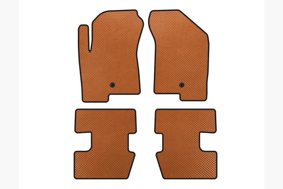 Jeep Compass 2006-2016 EVA Floor Mats (2011-2016, Orange) Photo 1