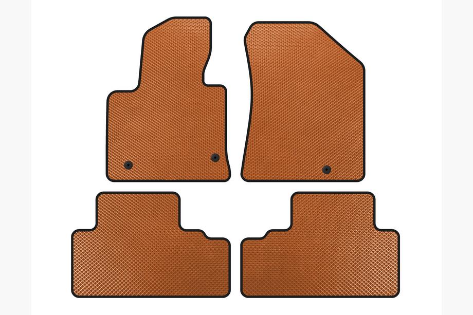 Kia Carens 2012- EVA Floor Mats (Orange) Image