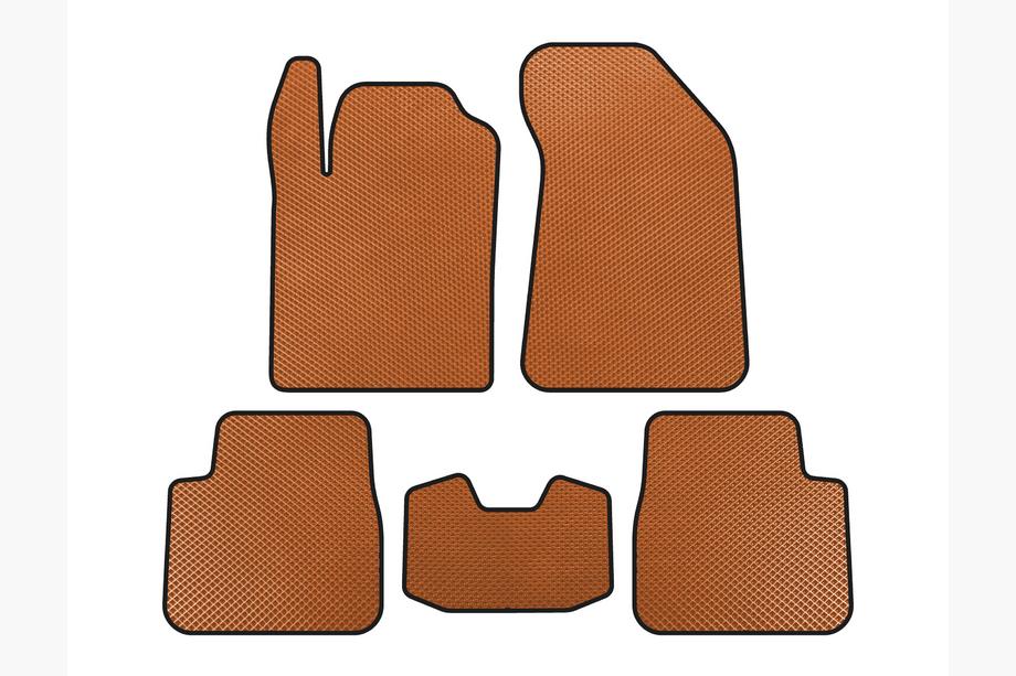 Lancia Delta 2008-2014 EVA Floor Mats (Orange) Photo 1