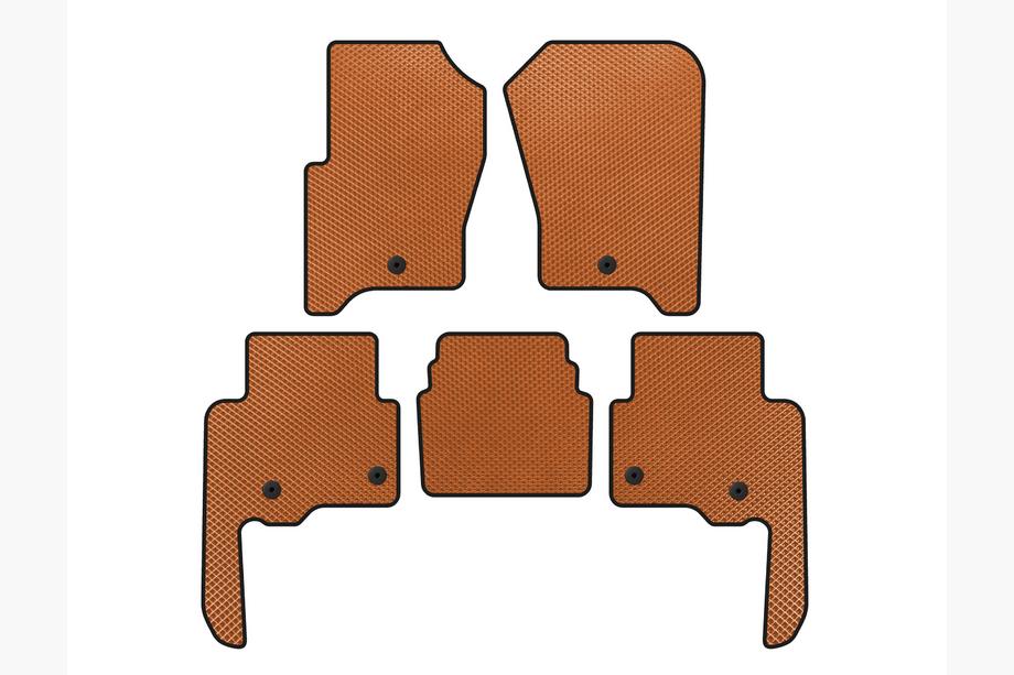 Land Rover Discovery IV 2009-2017 EVA Floor Mats V2 (Orange) Photo 1