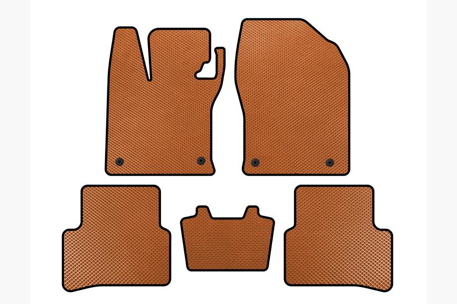 Lexus UX 2018- EVA Floor Mats (Hybrid, Orange) Image
