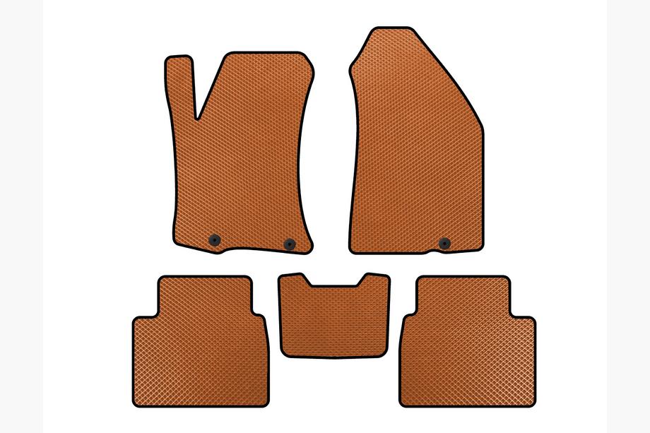 Nissan Altima 2012-2018 EVA Floor Mats (SD, Orange) Photo 1
