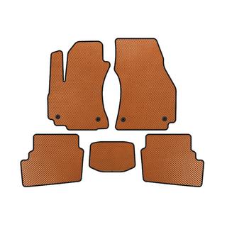 EVA Floor Mats (2 Rows, 2003-2005, 7-Seater, Orange) Opel Zafira A 1998-2005