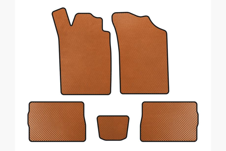 Renault Symbol 1999-2008 EVA Floor Mats (SD, Orange) Image