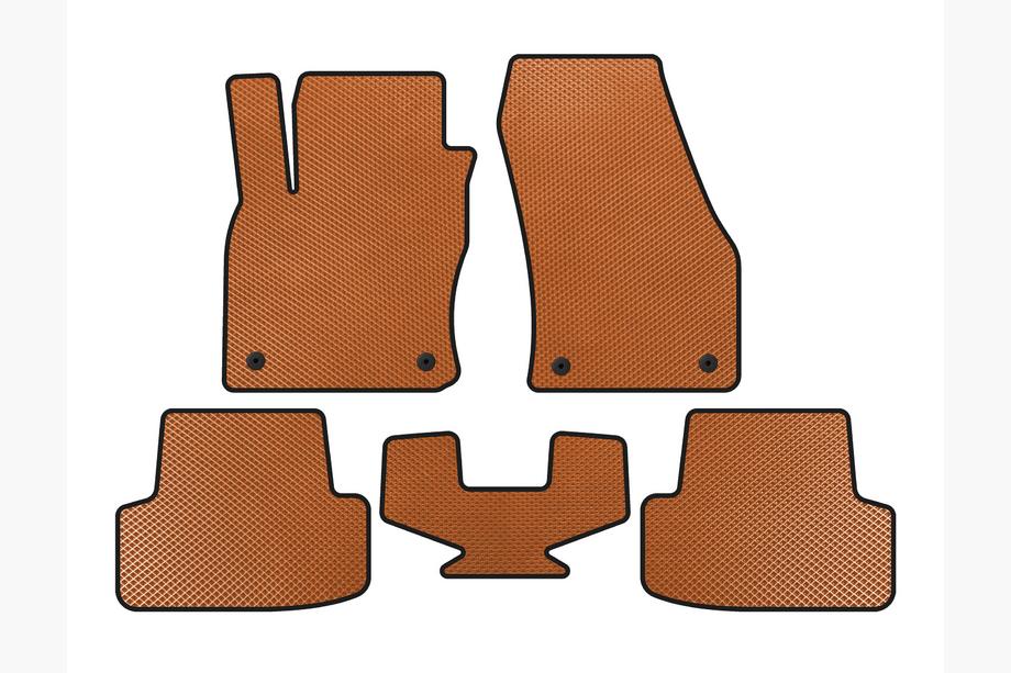 Seat Ateca 2016- EVA Floor Mats (Orange) Image