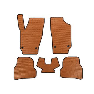 EVA Floor Mats (2010-2012, HB, 5-Door, Orange) Seat Ibiza 2010-2017