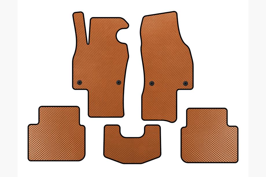 Skoda Scala 2018- EVA Floor Mats (HB, Orange) Image