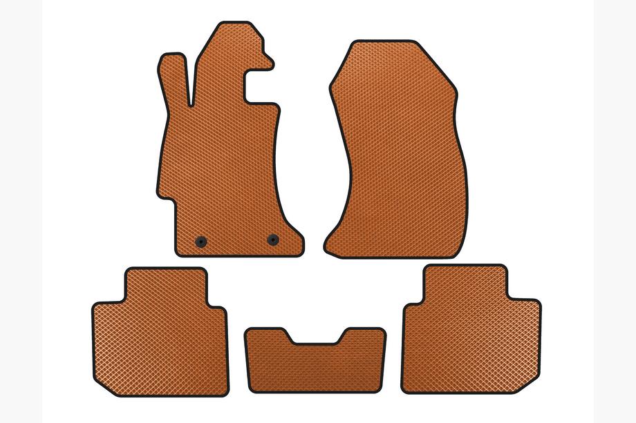 Subaru Impreza 2011-2016 EVA Floor Mats (SD, Orange) Image