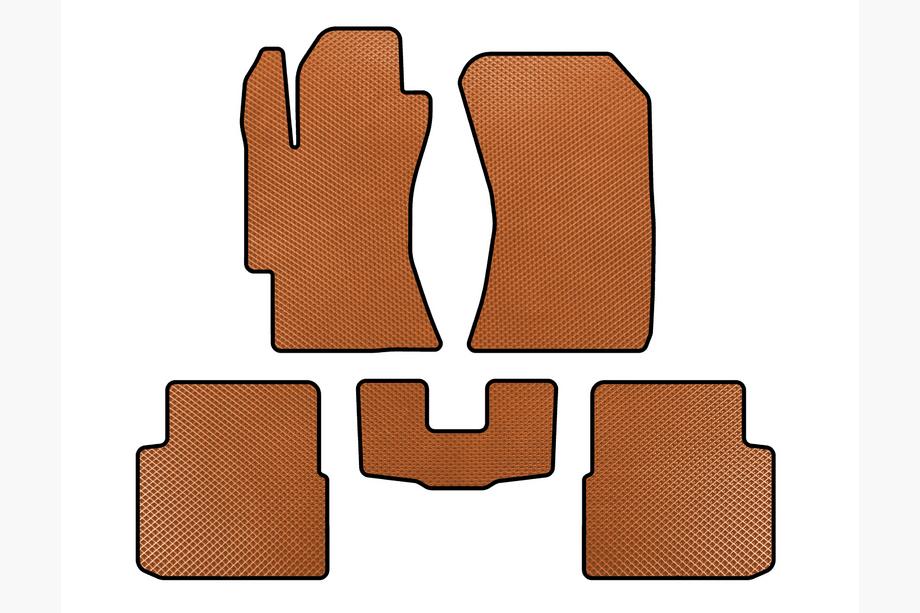 Subaru Impreza 2007-2011 EVA Floor Mats (HB, Orange) Photo 1