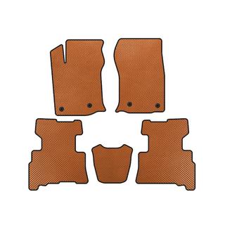 EVA Floor Mats (2 Rows, 2014-2024, 7-Seater, Orange)