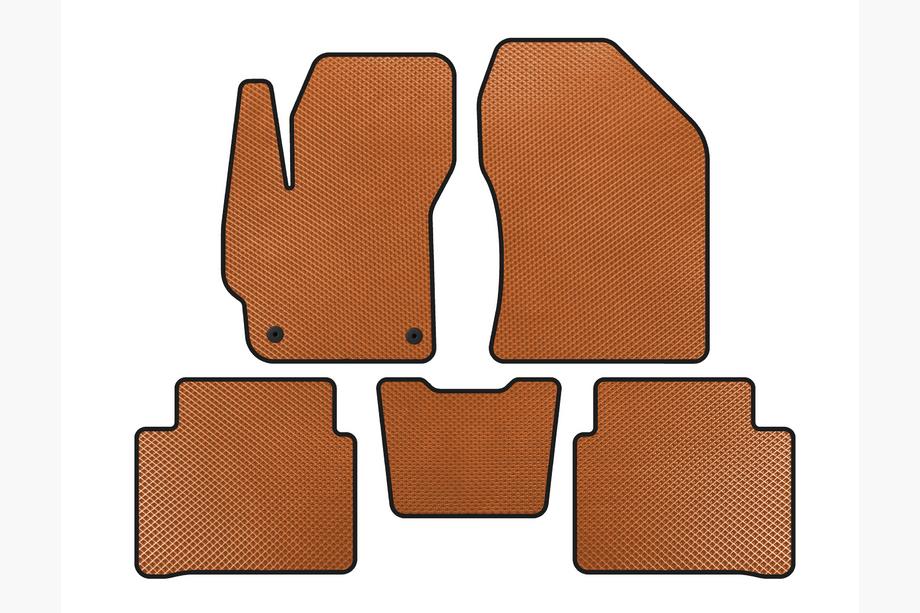 Toyota Corolla 2019- EVA Floor Mats (SD, Orange) Image