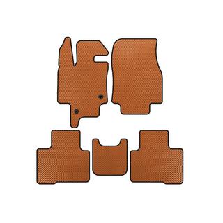 EVA Floor Mats (2 Rows, 7-Seater, Orange)