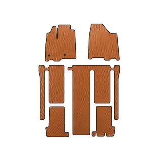 EVA Floor Mats (3 Rows, Orange)