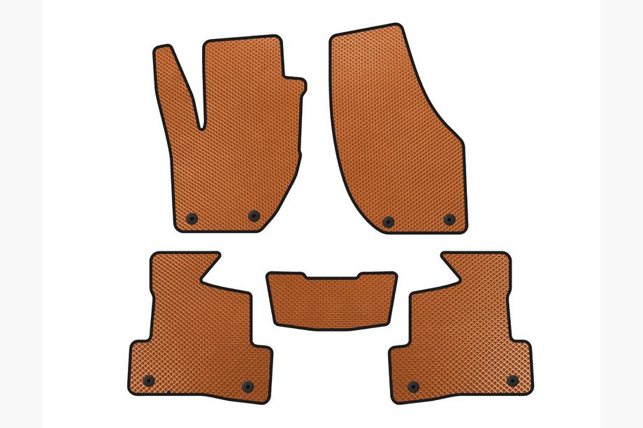 Volvo V40 2012- EVA Floor Mats (2012-2016, HB, Orange) Photo 1
