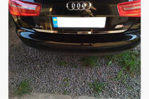 Audi A6 C7 2011-2017 Trunk trim stainless steel Carmos - Turkish Stainless Steel photo 1