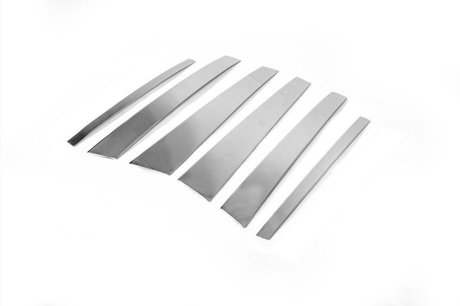 BMW X5 E70 2007-2013 Stainless Steel Door Pillar Trim Photo 6