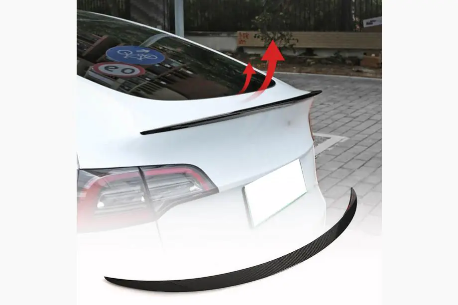 Tesla Model 3 2017- V5 Spoiler (2017-2023, Carbon) Photo 1