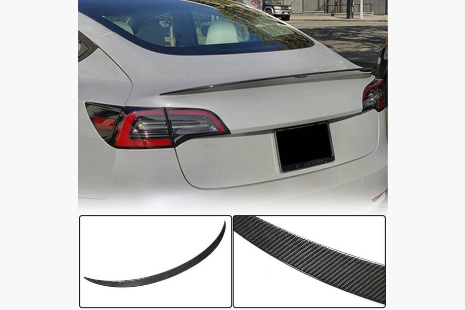 Tesla Model 3 2017- V8 Rear Spoiler (2017-2023, Carbon) Image